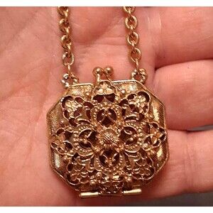 Vintage 1928 Vinaigrette Purse Locket Pendant